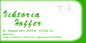 viktoria hoffer business card